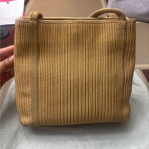 DeVecchi Woven Tote Bag in Tan